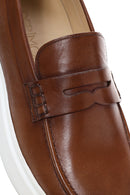 Erkek Taba Deri Kalın Tabanlı Spor Loafer | Derimod Erkek Taba Deri Kalın Tabanlı Spor Loafer | Derimod