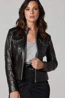 Molly Kadın Deri Ceket | Derimod Molly Kadın Deri Ceket | Derimod