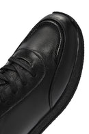 Men's Black Lace-up Leather Sneaker | Derimod Men's Black Lace-up Leather Sneaker | Derimod