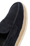 Erkek Lacivert Süet Deri Casual Loafer | Derimod Erkek Lacivert Süet Deri Casual Loafer | Derimod