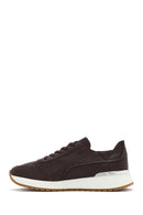 Erkek Kahverengi Bağcıklı Kalın Tabanlı Deri Casual Sneaker | Derimod Erkek Kahverengi Bağcıklı Kalın Tabanlı Deri Casual Sneaker | Derimod