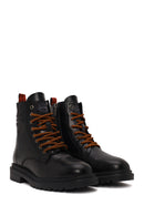 Harley Davidson Male Black Steven Zip Closure Leather Combat Boots | Derimod Harley Davidson Male Black Steven Zip Closure Leather Combat Boots | Derimod