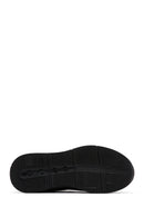 Erkek Siyah Bağcıklı Nubuk Deri Sneaker | Derimod Erkek Siyah Bağcıklı Nubuk Deri Sneaker | Derimod