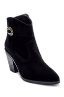 Women's Suede Heeled Boots | Derimod Women's Suede Heeled Boots | Derimod
