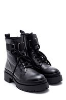 Women's Zippered Leather Boots | Derimod Women's Zippered Leather Boots | Derimod