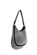 Women's Black Stone Shoulder Bag | Derimod Women's Black Stone Shoulder Bag | Derimod