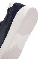 Erkek Lacivert Bağcıklı Deri Sneaker | Derimod Erkek Lacivert Bağcıklı Deri Sneaker | Derimod