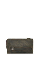 Men's Khaki Leather Handbag | Derimod Men's Khaki Leather Handbag | Derimod