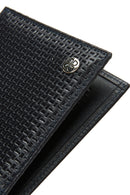 Men's Navy Blue Leather Wallet | Derimod Men's Navy Blue Leather Wallet | Derimod