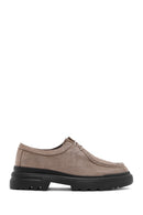 Men's Mink Lace-Up Nubuck Leather Casual Shoes | Derimod Men's Mink Lace-Up Nubuck Leather Casual Shoes | Derimod