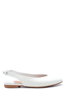 Women's Leather Bow Detailed Ballerinas | Derimod Women's Leather Bow Detailed Ballerinas | Derimod