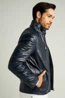 Bill Erkek Lacivert Mont | Derimod Bill Erkek Lacivert Mont | Derimod