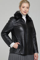 Samantha-X Kadın Deri Ceket | Derimod Samantha-X Kadın Deri Ceket | Derimod