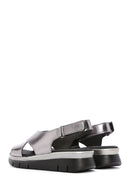 Women's Gray Comfort Sandals | Derimod Women's Gray Comfort Sandals | Derimod
