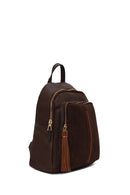Woman Brown Casual Backpack | Derimod Woman Brown Casual Backpack | Derimod