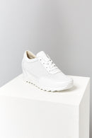 Dolgu Topuklu Kadın Deri Spor Ayakkabı | Derimod Dolgu Topuklu Kadın Deri Spor Ayakkabı | Derimod