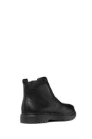 Geox Men's Black Spherica Ec1 Abx Zippered Waterproof Leather Boots | Derimod Geox Men's Black Spherica Ec1 Abx Zippered Waterproof Leather Boots | Derimod