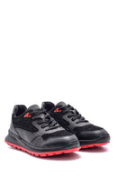 Men's Suede Detailed Leather Sneaker | Derimod Men's Suede Detailed Leather Sneaker | Derimod