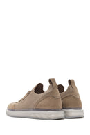 Men's Mink Thick Sole Lace Up Fabric Sneaker | Derimod Men's Mink Thick Sole Lace Up Fabric Sneaker | Derimod