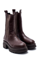 Women's Leather Long Chelsea Boots | Derimod Women's Leather Long Chelsea Boots | Derimod