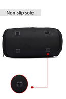 D-Pack Men's Black Long Strap Fabric Travel Bag | Derimod D-Pack Men's Black Long Strap Fabric Travel Bag | Derimod