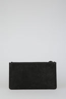 Black-Gold Women's Leather Portfolio | Derimod Black-Gold Women's Leather Portfolio | Derimod