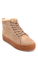 Women's Suede Fur Detailed Boots | Derimod Women's Suede Fur Detailed Boots | Derimod
