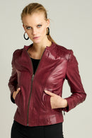 Glam Kadın Deri Ceket | Derimod Glam Kadın Deri Ceket | Derimod