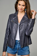 Fame Kadın Deri Ceket | Derimod Fame Kadın Deri Ceket | Derimod