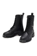Women's Black Zippered Boots | Derimod Women's Black Zippered Boots | Derimod
