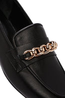 Women's Black Buckle Leather Loafer | Derimod Women's Black Buckle Leather Loafer | Derimod