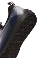 Erkek Lacivert Bağcıklı Deri Sneaker | Derimod Erkek Lacivert Bağcıklı Deri Sneaker | Derimod