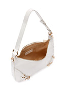 Women's White Long Strap Patent Leather Shoulder Bag | Derimod Women's White Long Strap Patent Leather Shoulder Bag | Derimod
