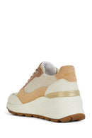 Geox Kadın Bej Spherica Ec13 Kalın Tabanlı Bağcıklı Deri Sneaker | Derimod Geox Kadın Bej Spherica Ec13 Kalın Tabanlı Bağcıklı Deri Sneaker | Derimod