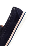 Erkek Lacivert Süet Deri Casual Ayakkabı | Derimod Erkek Lacivert Süet Deri Casual Ayakkabı | Derimod