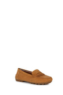 Geox Kadın Kahverengi Kosmopolis + Grip Süet Deri Loafer | Derimod Geox Kadın Kahverengi Kosmopolis + Grip Süet Deri Loafer | Derimod