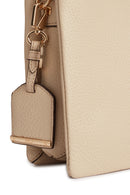 Geox Women's Beige Clarissy Accessory Detailed Leather Crossbody Bag | Derimod Geox Women's Beige Clarissy Accessory Detailed Leather Crossbody Bag | Derimod