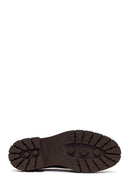 Woman Brown Lace-Up Thick-Soled Suede Masculine Shoes | Derimod Woman Brown Lace-Up Thick-Soled Suede Masculine Shoes | Derimod