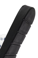 Women's Black Transparent Stone Slippers | Derimod Women's Black Transparent Stone Slippers | Derimod