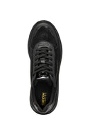 Geox Kadın Siyah Spherica Ec13 Bağcıklı Kalın Taban Deri Sneaker | Derimod Geox Kadın Siyah Spherica Ec13 Bağcıklı Kalın Taban Deri Sneaker | Derimod