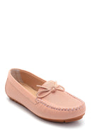 Women's Leather Bow Detailed Loafer | Derimod Women's Leather Bow Detailed Loafer | Derimod