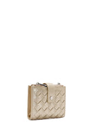 Women's Yellow Metallic Wallet | Derimod Women's Yellow Metallic Wallet | Derimod