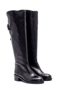 Kadın Deri Toka Detaylı Çizme | Derimod Kadın Deri Toka Detaylı Çizme | Derimod