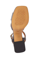 Geox Kadın Siyah Soledea Bilekten Bantlı Kalın Topuklu Deri Sandalet | Derimod Geox Kadın Siyah Soledea Bilekten Bantlı Kalın Topuklu Deri Sandalet | Derimod