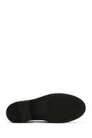 Kadın Siyah Toka Detaylı Deri Maskülen Loafer | Derimod Kadın Siyah Toka Detaylı Deri Maskülen Loafer | Derimod