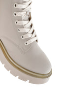 Women's Beige Casual Zippered Boots | Derimod Women's Beige Casual Zippered Boots | Derimod