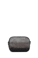 Women's Black Long Strap Stone Cross Bag | Derimod Women's Black Long Strap Stone Cross Bag | Derimod