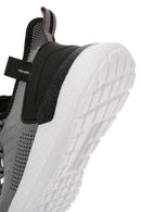 Derimod Zero Men's Gray Lace-Up Thick Soled Fabric Sneaker | Derimod Derimod Zero Men's Gray Lace-Up Thick Soled Fabric Sneaker | Derimod