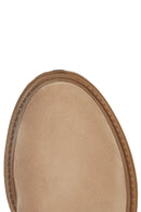 Geox Women's Beige Iridea Suede Boots | Derimod Geox Women's Beige Iridea Suede Boots | Derimod