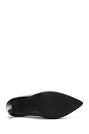 Kadın Siyah Deri Stiletto | Derimod Kadın Siyah Deri Stiletto | Derimod